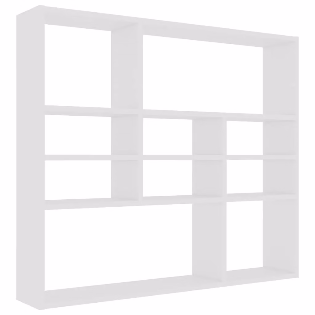Berkfield Home White Wall Mounted Shelf, W/D/H: 90 x 16 x 78 cm – 2