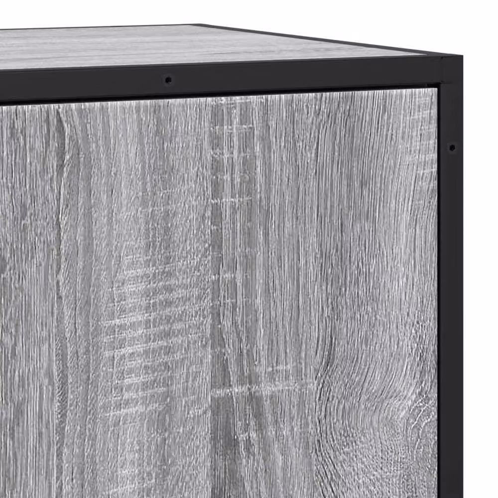 Berkfield Home Grey Sonoma Sideboard in Engineered Wood and Metal, W/D/H: 35.5 x 35 x 76 cm – 4