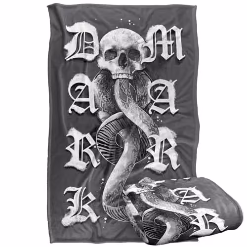 Warner Bros. Harry Potter Gothic Dark Mark Super Soft Fleece Throw Blanket, Multicolour – 1