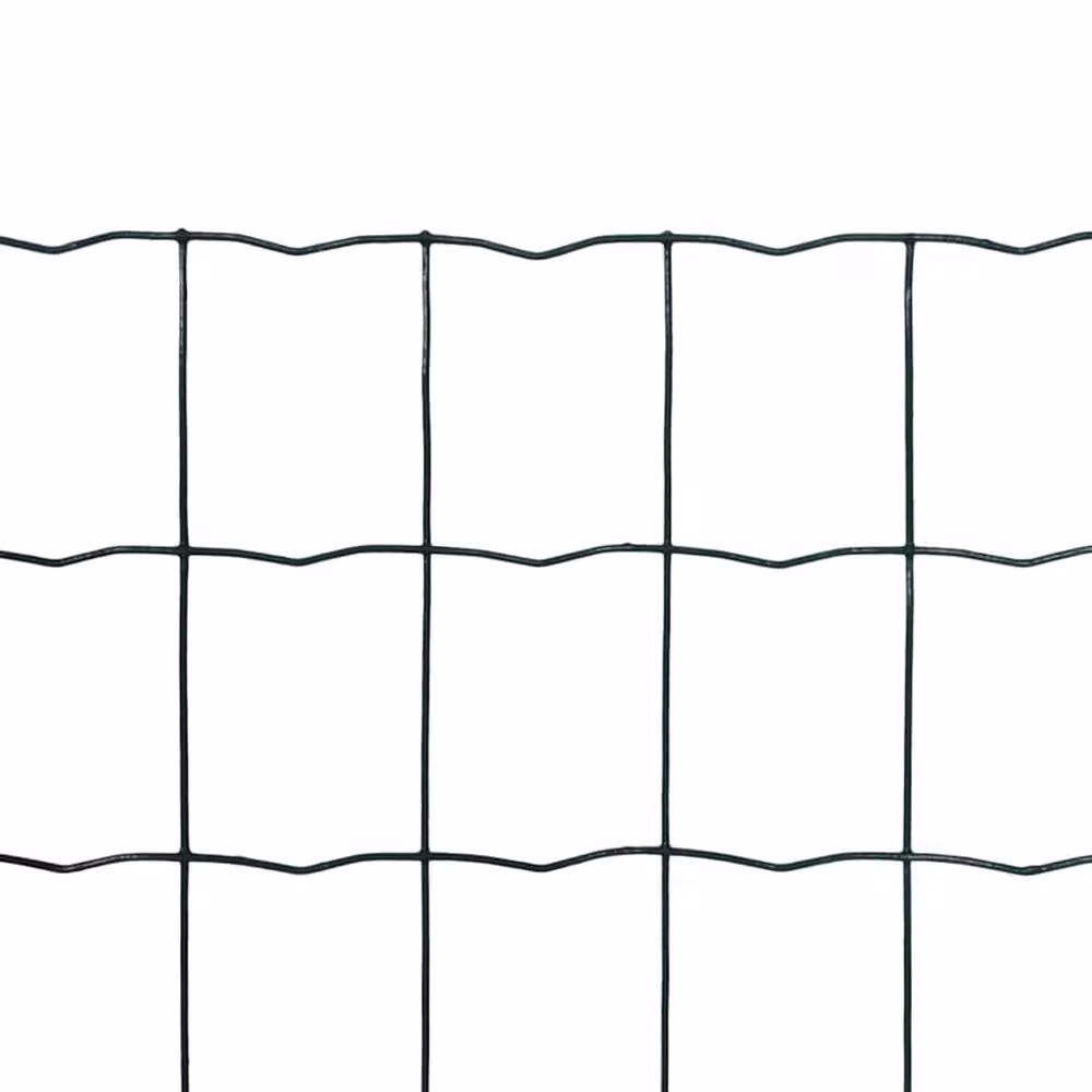 Berkfield Home Beautiful Euro Fence Steel PVC Coated Green 25 x 0.8 m – 3