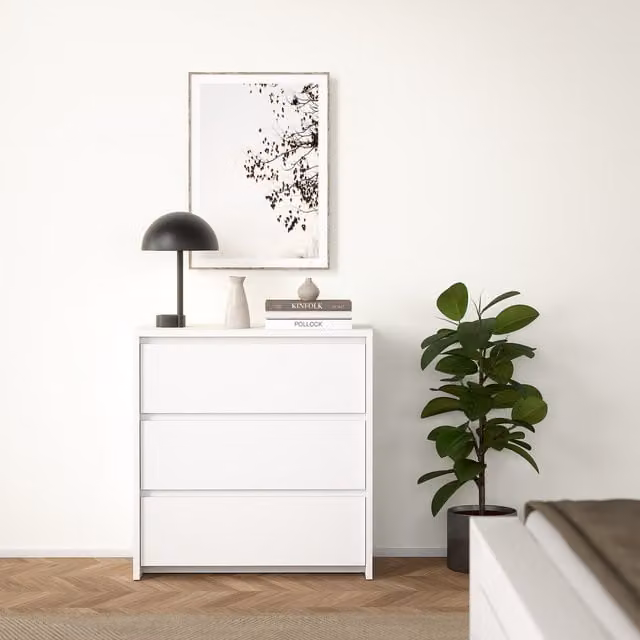 Furniture To Go Lumo Glossy White Chest of Drawers