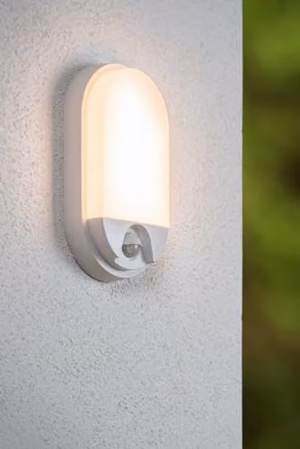Netlighting Lucide HUPS IR LED Outdoor and Indoor Wall Light, White, with Motion and Dusk Sensors, 3000K Warm White, IP54 – 2