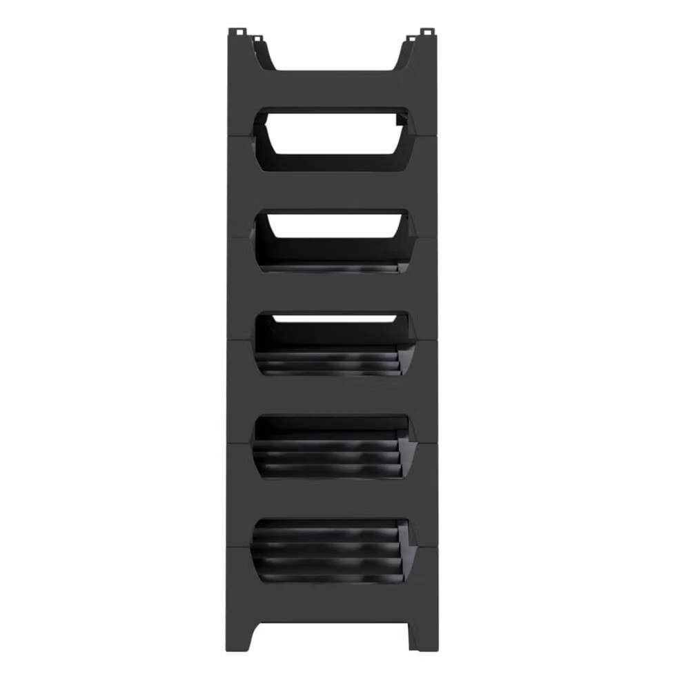 Berkfield Home Stackable Stable Wine Rack for 36 Bottles in Black Anthracite Matt – 4