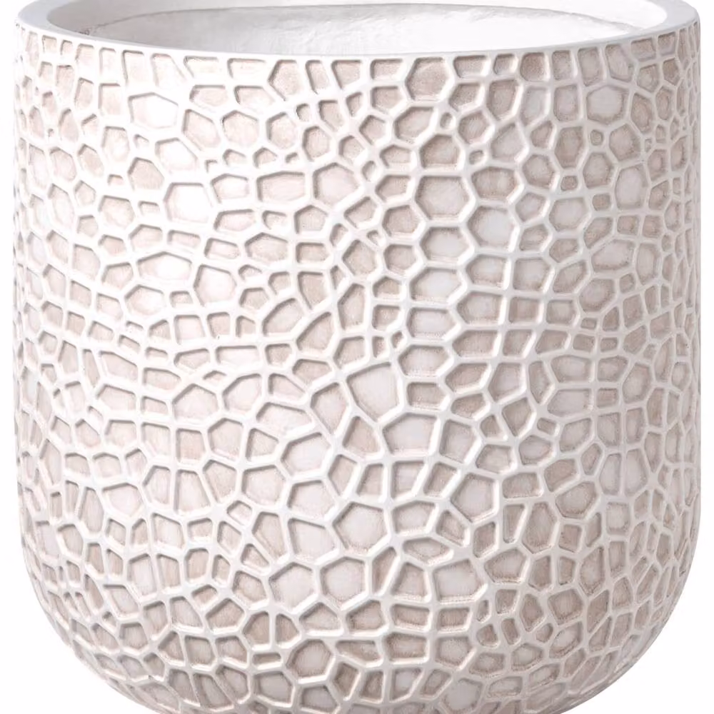Wyld and Coco Beige Fibre Clay Planter Pot, 43 cm – 2