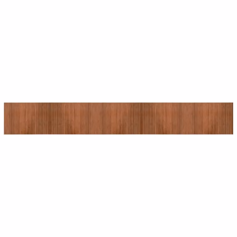 Berkfield Home Rectangular Bamboo Rug in Brown, W: 70 cm, L: 500 cm