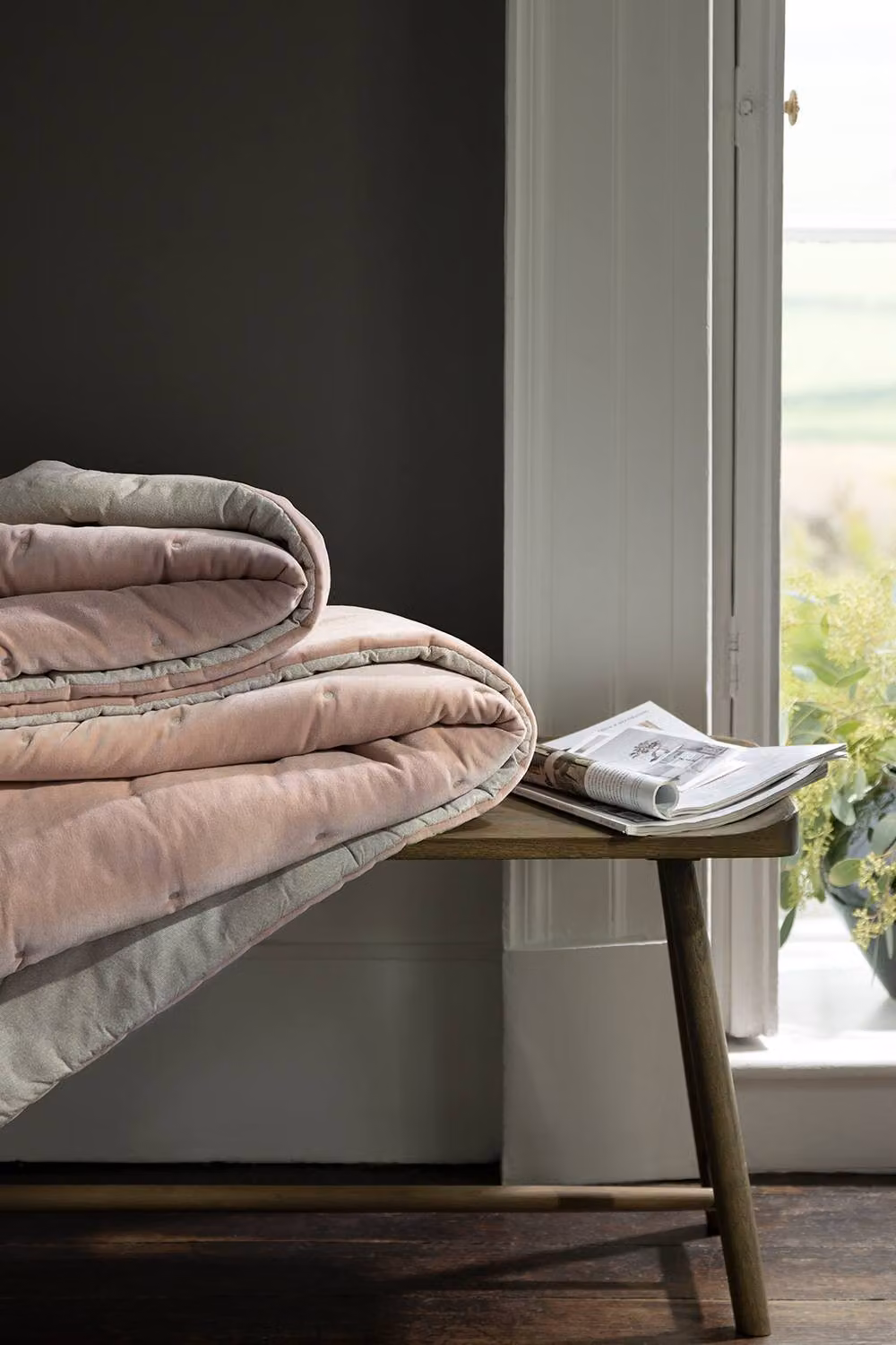 Christy Jaipur Quilted Cotton Throw in Pink, W: 140 cm, L: 200 cm – 2