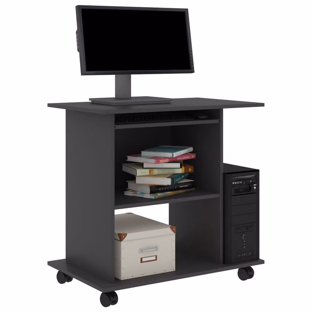 Berkfield Home Modern Computer Desk in Grey, W/D/H: 80 x 50 x 75 cm – 3