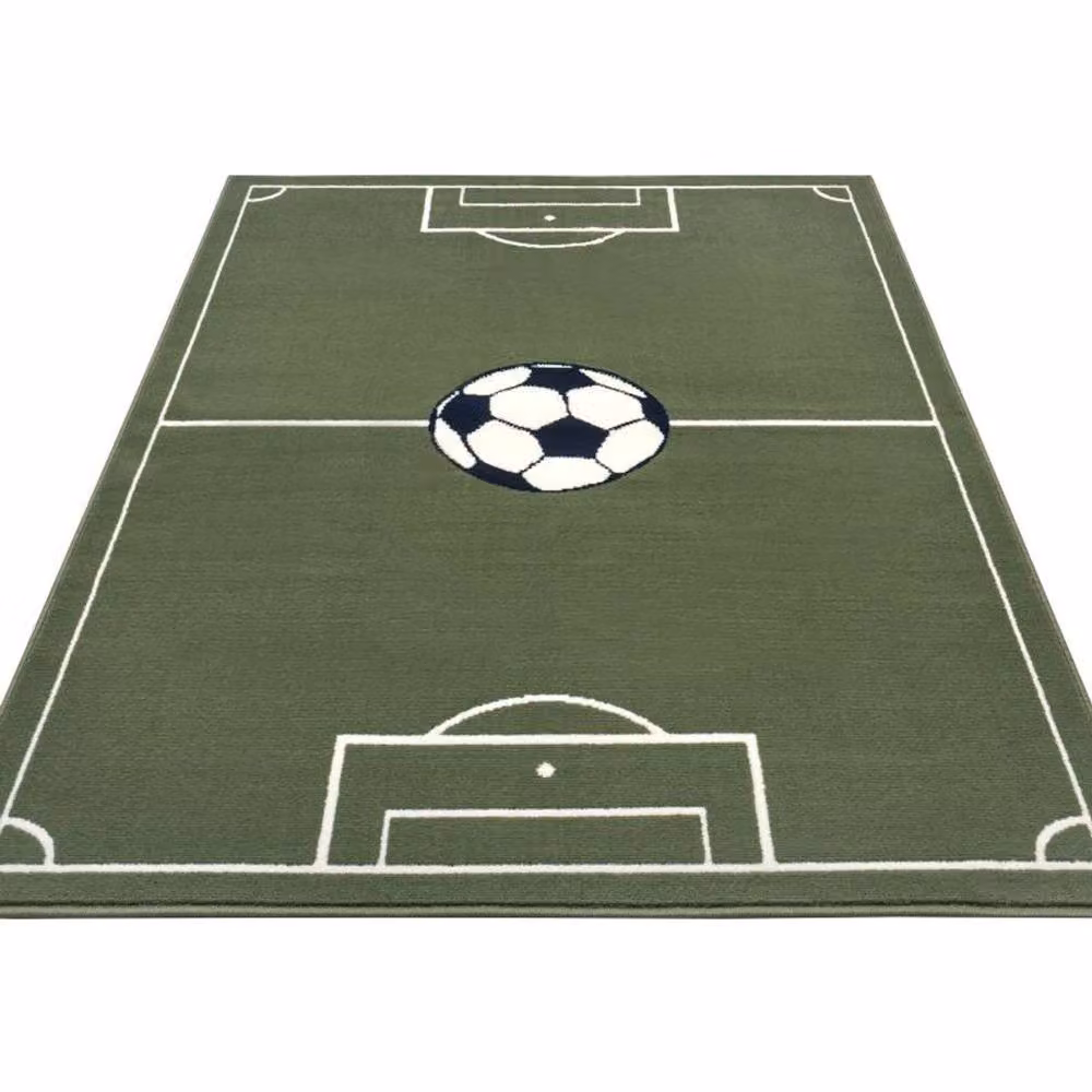 THE RUGS Estadio Polypropylene Football Play Rug for Children in Green, W: 80 cm, L: 150 cm – 4