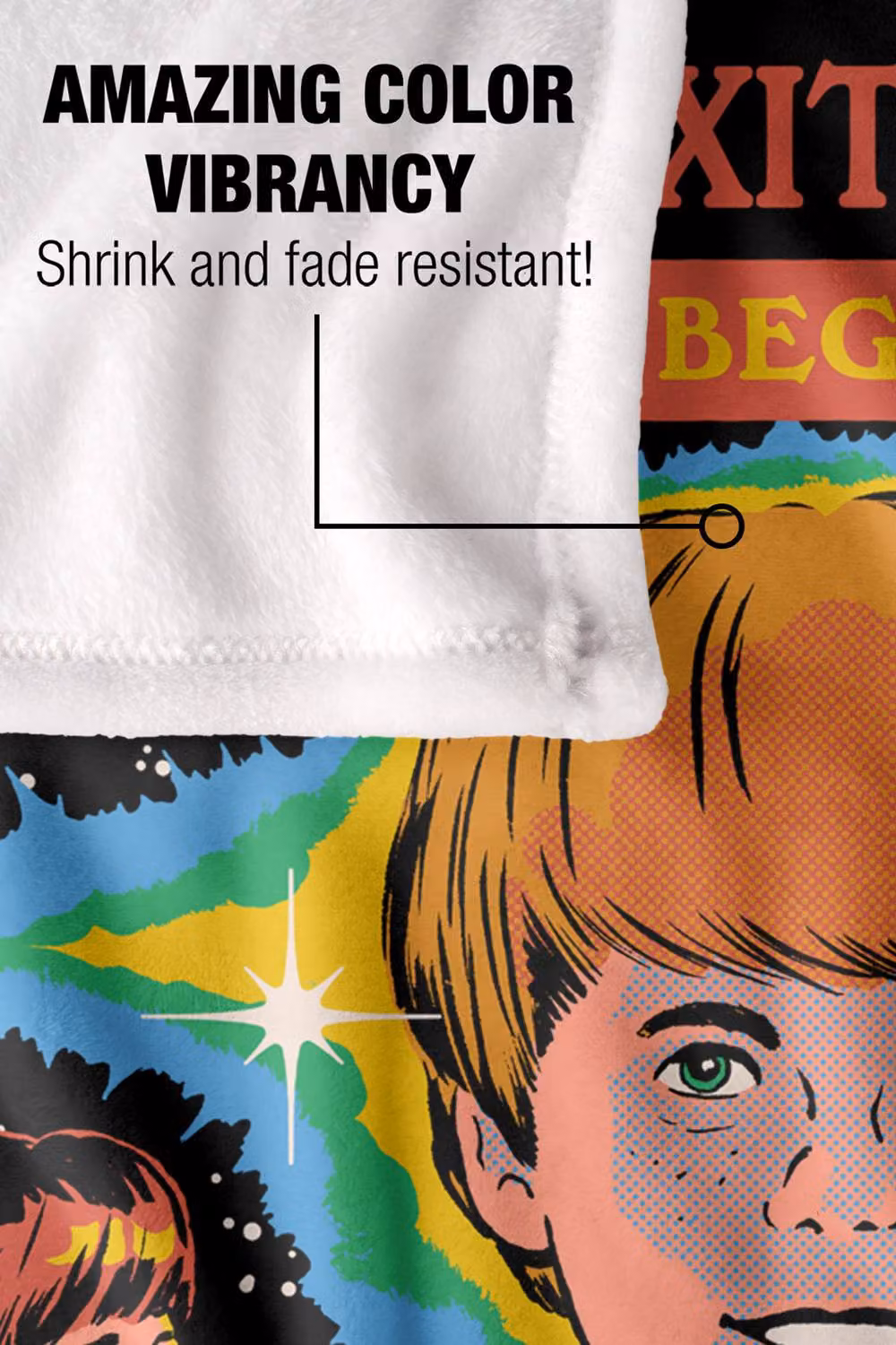 Steven Rhodes How To Exit Your Body Multicolour Fleece Throw Blanket W/D/H: 152 x 127 cm – 4