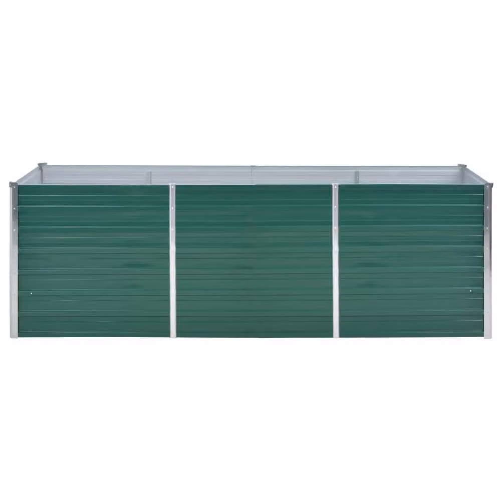Berkfield Home Garden Raised Bed in Green Galvanised Steel W/D/H: 240 x 80 x 77 cm – 3