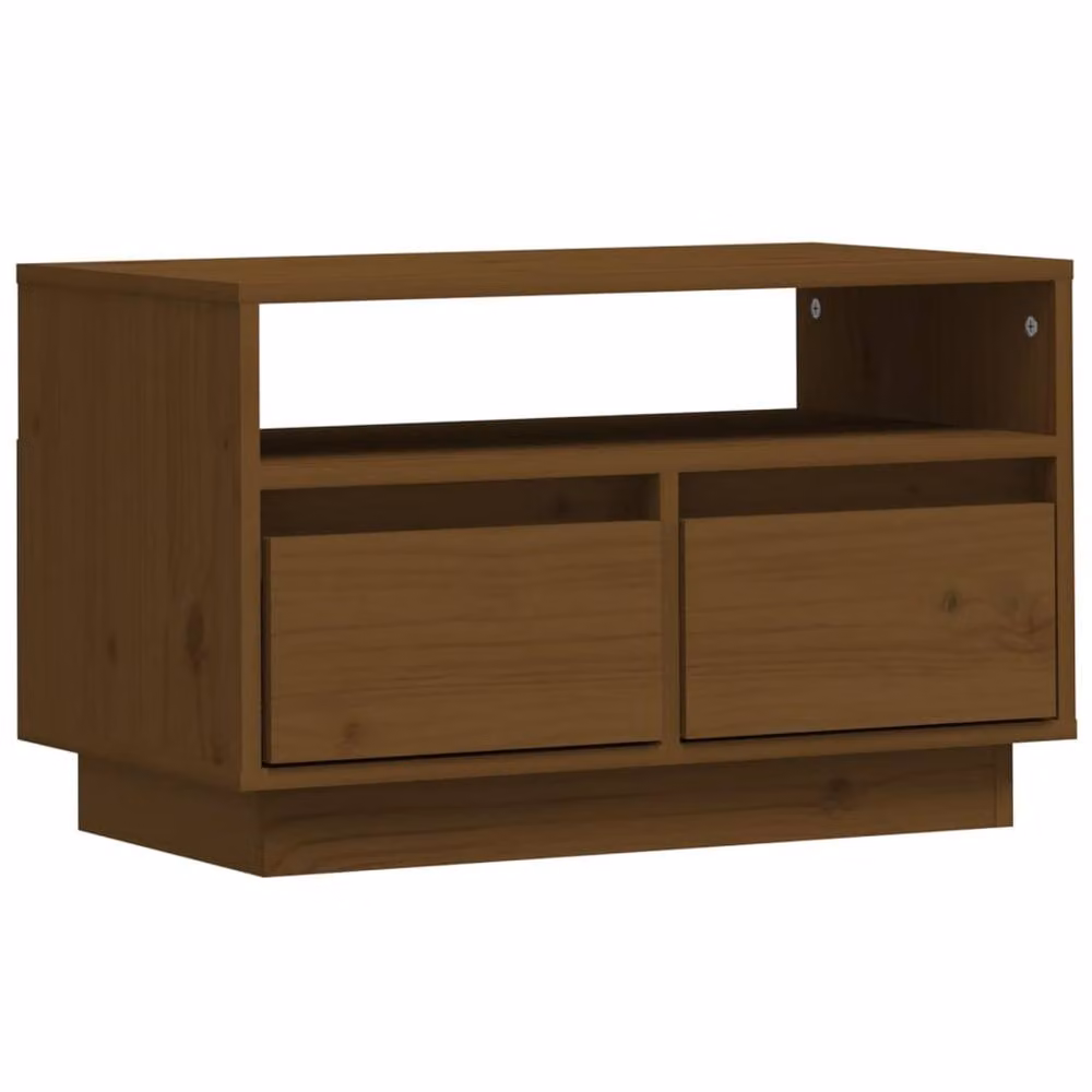 Berkfield Home TV Cabinet in Honey Brown Solid Pine Wood, W/D/H: 60 x 35 x 37 cm – 2