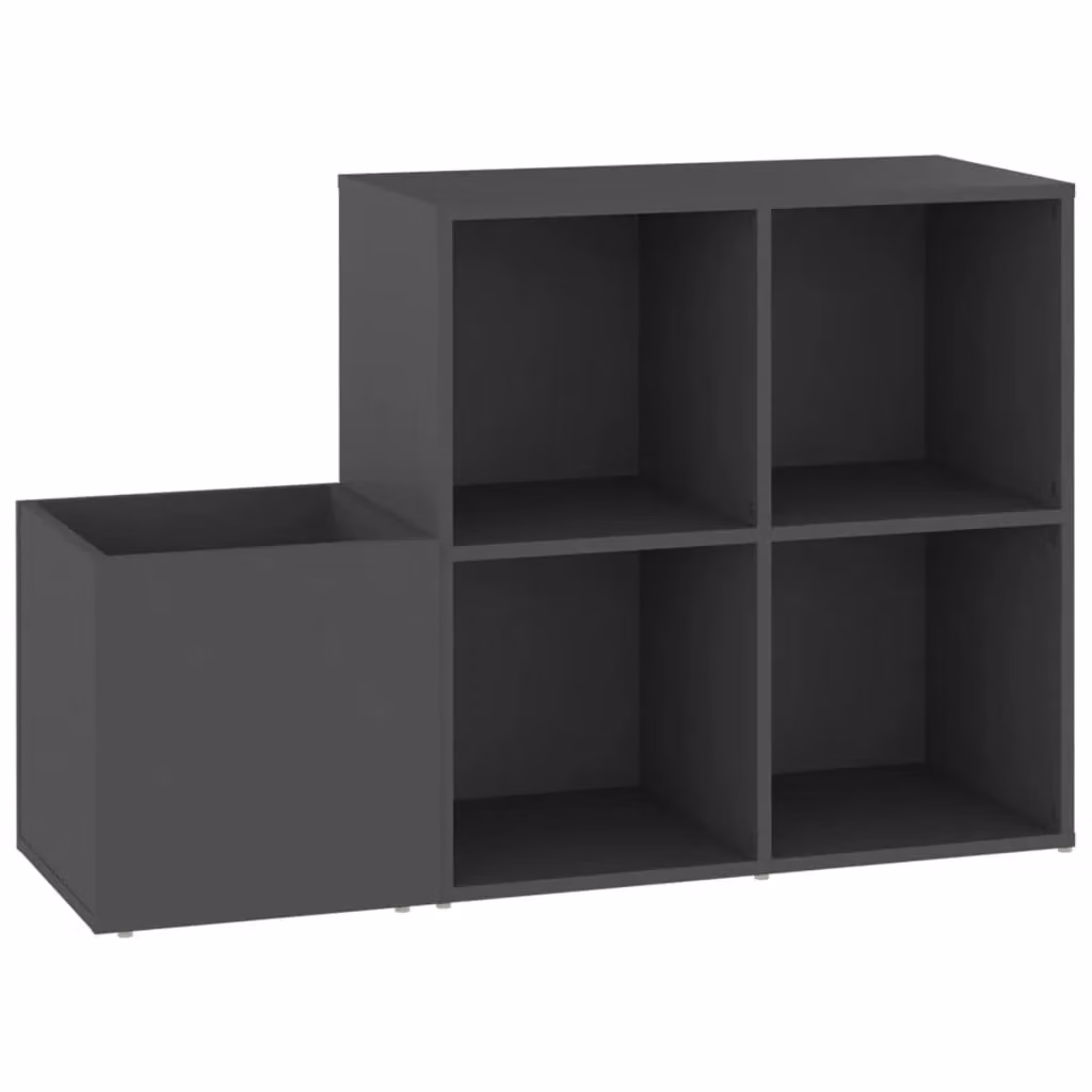 Berkfield Home Hall Shoe Cabinet in Grey, W/D/H: 105 x 35.5 x 70 cm – 2