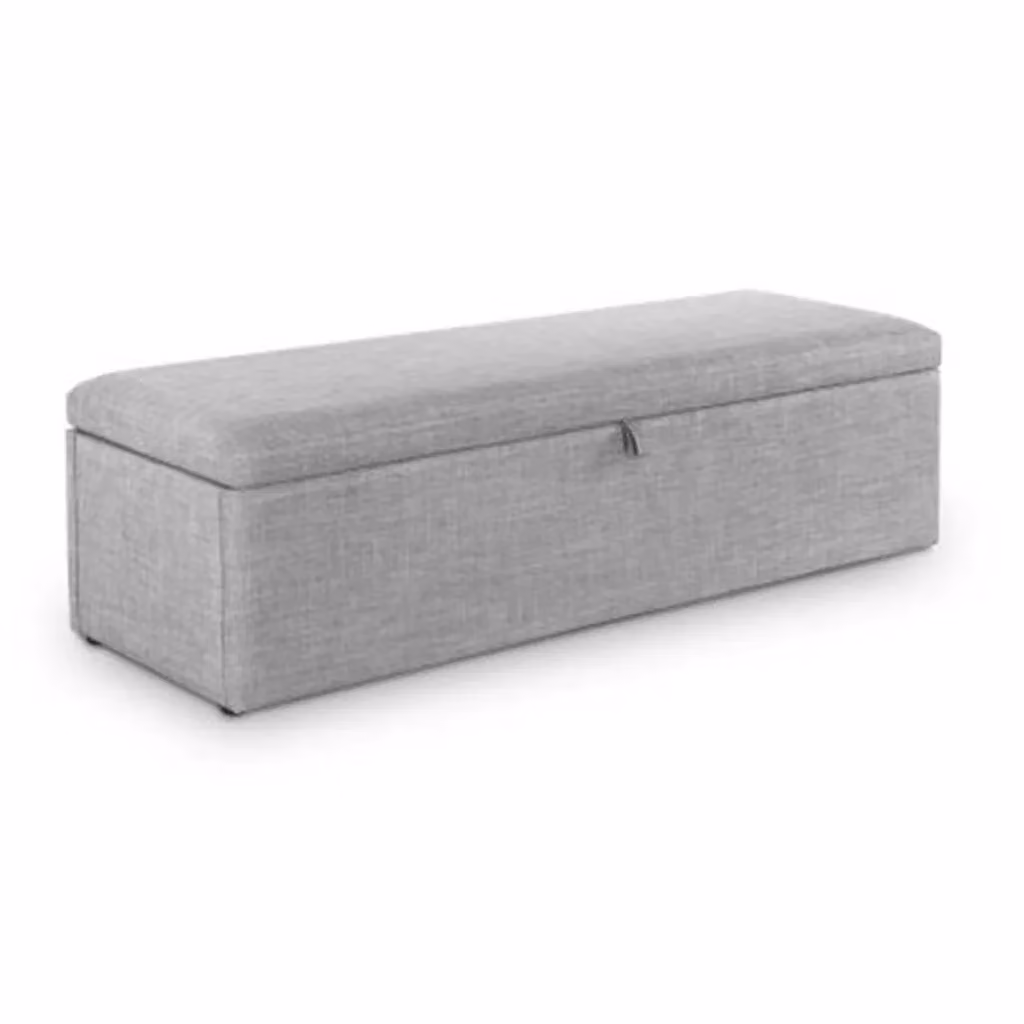 Ashfield Premium Dove Grey Fabric Blanket Box in Light Grey – 2