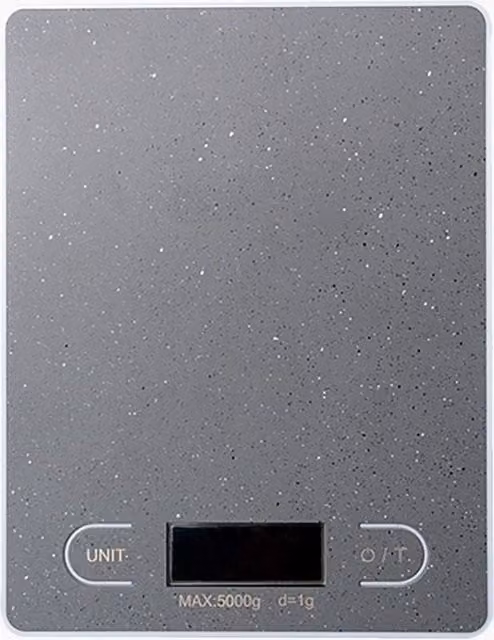 Durastone Professional Digital Kitchen Scales in Grey Speckled Mid Grey with LCD Display