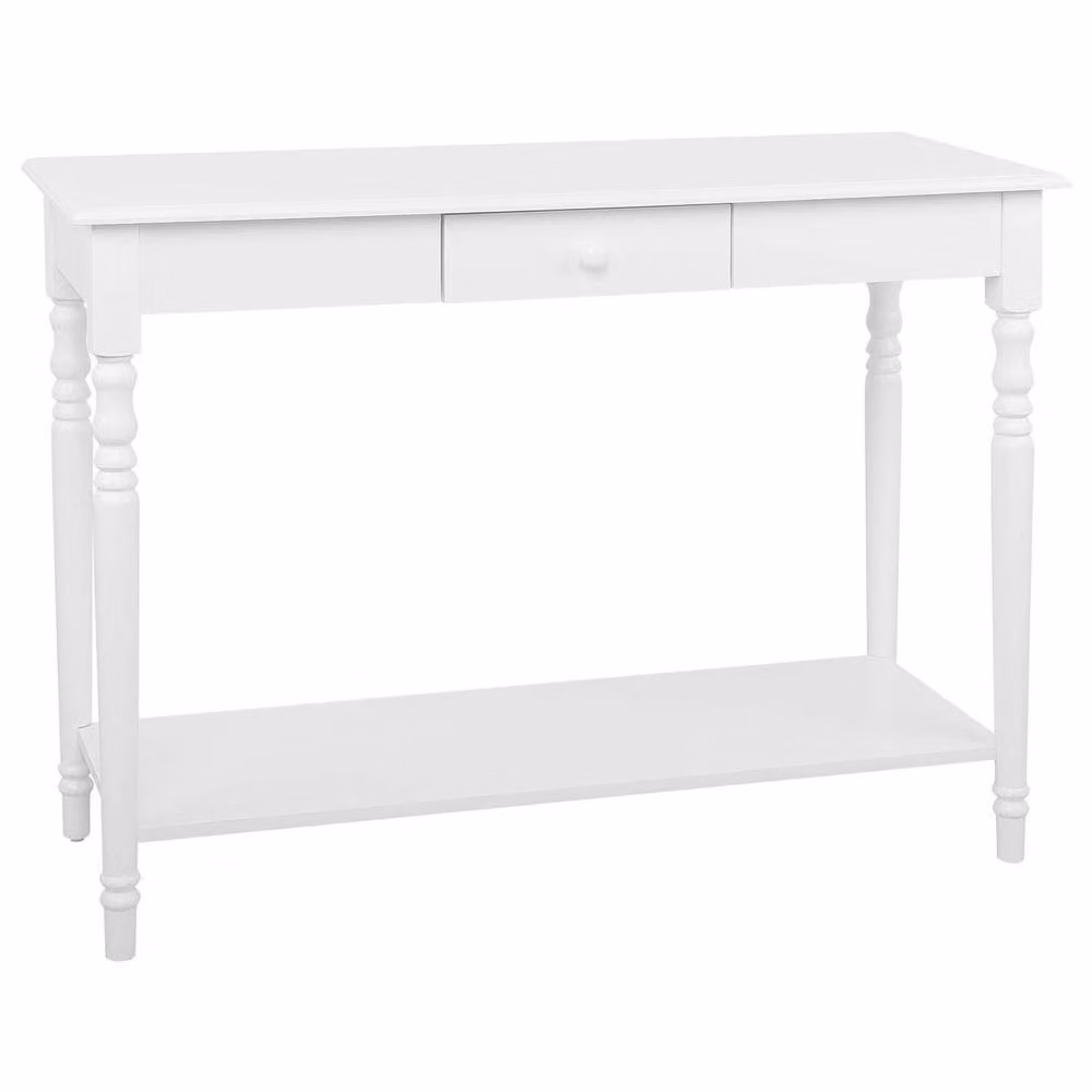 Wyld and Coco White MDF and Pine Wood Console Table – 2