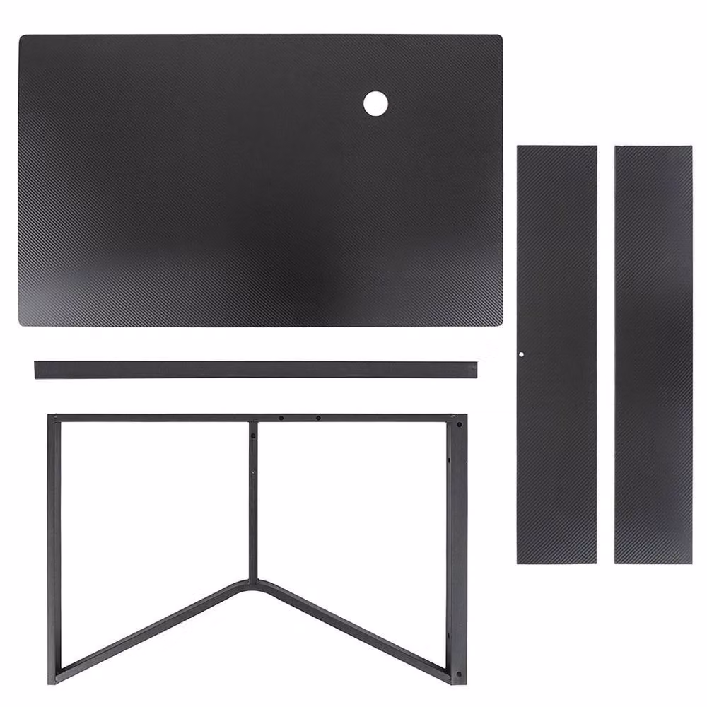 NESTLUNE Black Gaming Desk and Computer Table W/D/H: 100 x 60 x 75 cm – 4