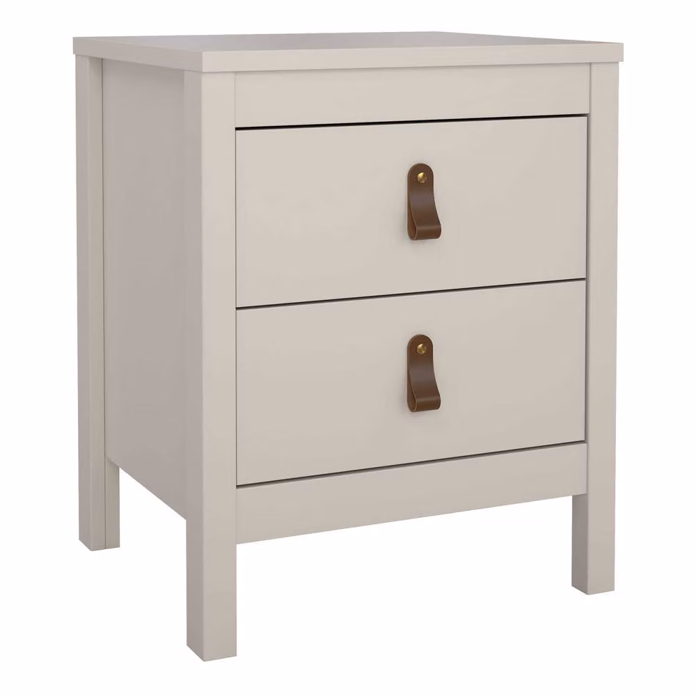 Wyld Haus Cashmere 2 Drawer Bedside Table in Beige – 2
