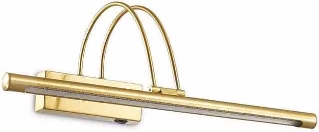 Netlighting Bow Adjustable LED Medium Picture Wall Light in Satin Gold