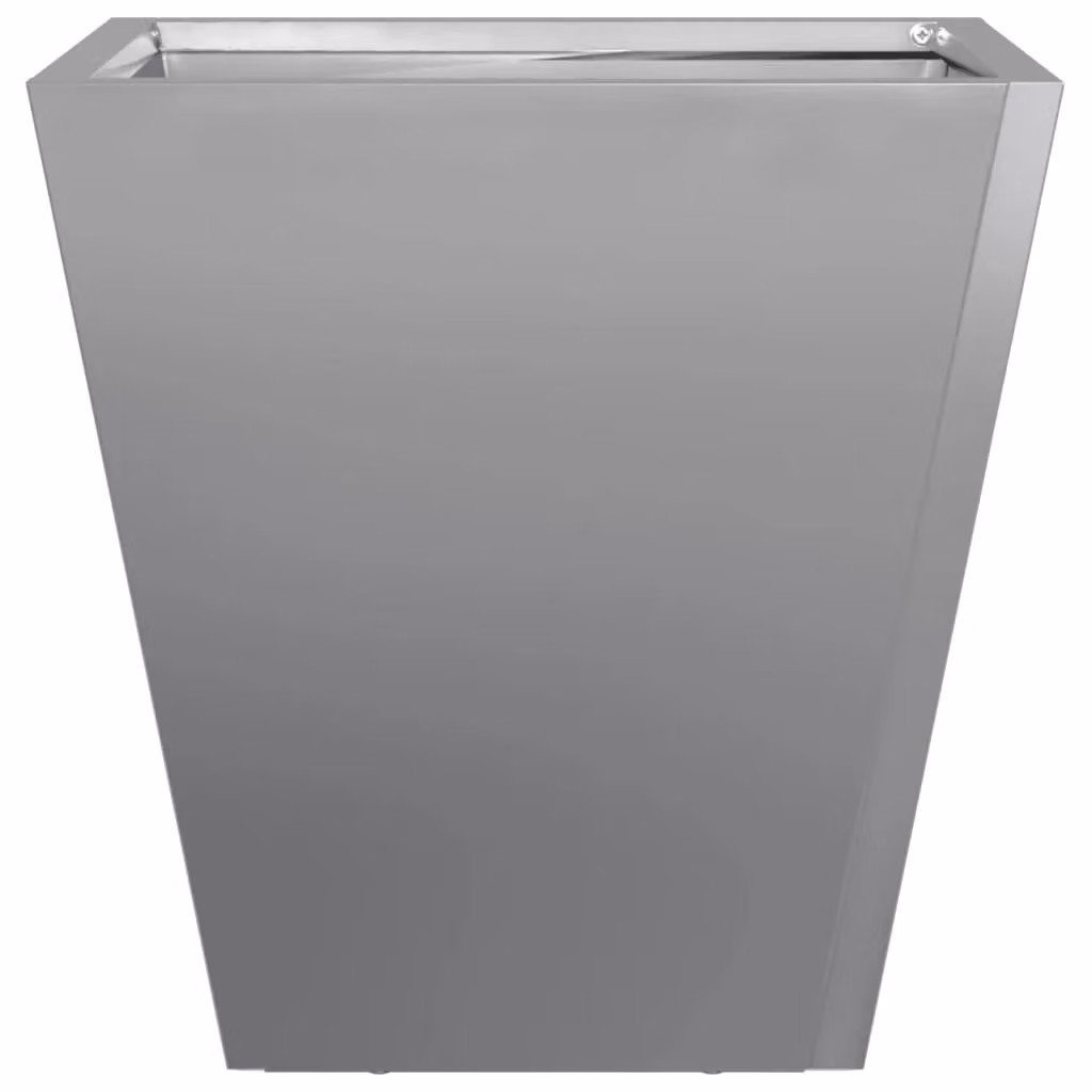 Berkfield Home Galvanised Steel Garden Planter Tubs in Grey, 2 Pack, W/D/H: 30 x 30 x 30 cm – 4