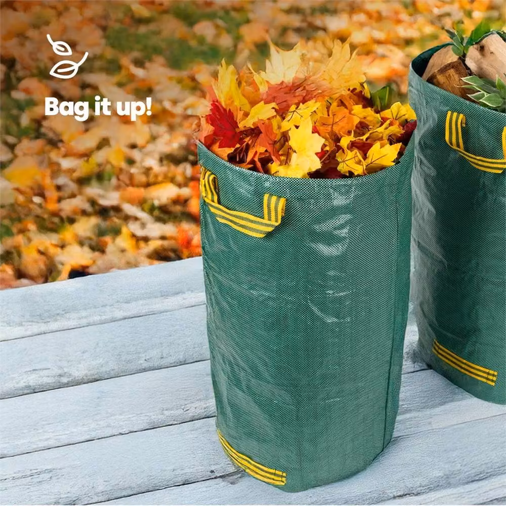 Nordara Heavy Duty Garden Waste Bags for Grass and Leaves, 2 x 120L, Dark Green – 2