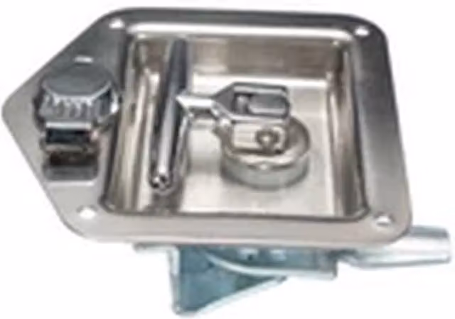 EONLION 2-Pack Stainless Steel Folding T-Handle Lock Latch in Silver