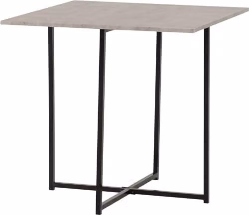 Seconique Kent Stowaway Dining Set in Stone Effect and Black with 4 Stools, W 80 cm x D 80 cm x H 76 cm – 3