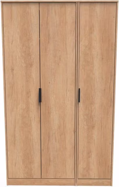 Ready Assembled 2 U Fuji 3 Door Wardrobe in Natural Wood Finish