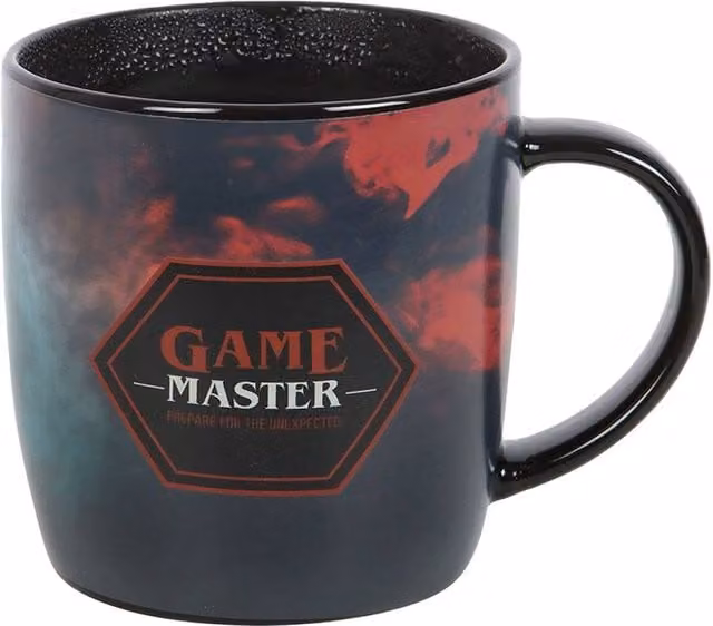 Something Different Gamemaster Heat Changing Ceramic Mug in Black, 350 ml