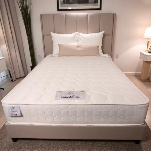 Knight Sleep Quilted Ortho Bonell Spring Mattress, White, W: 140 cm, D: 200 cm