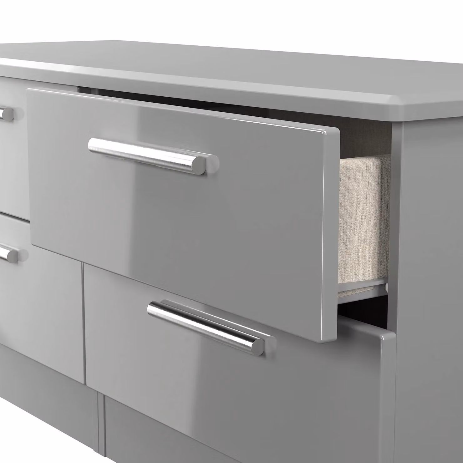 Ready Assembled 2 U Windsor 4 Drawer Bed Box in Dark Grey – 3