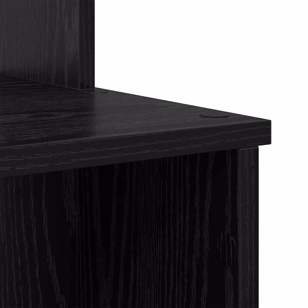 Berkfield Home Modern Writing Desk with Storage in Black Oak, W/D/H: 120.5 x 44 x 88.5 cm – 6