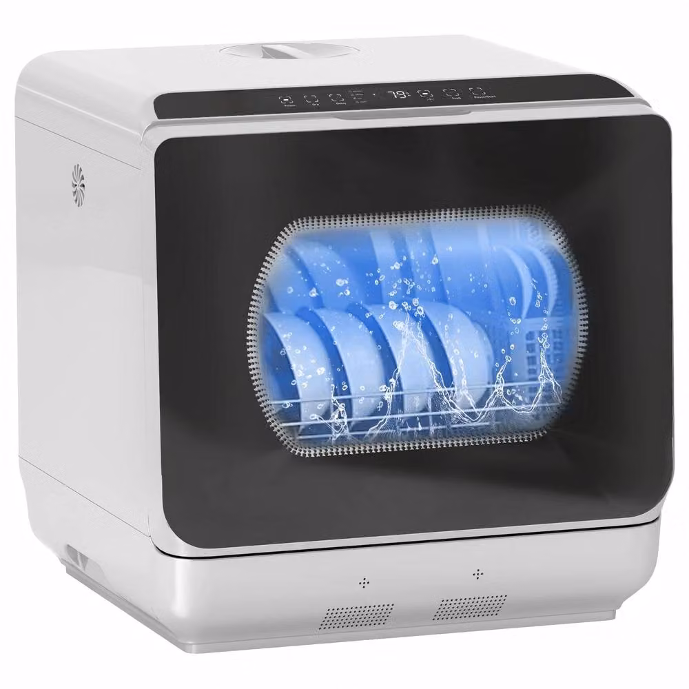 STILVORA Tabletop Dishwasher with 4 Place Settings in White – 3