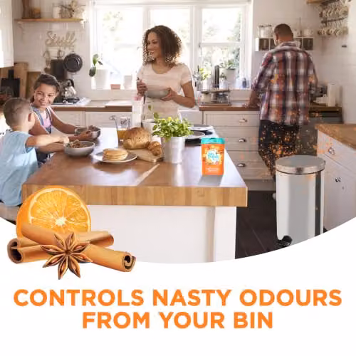 Bin Buddy Bin Freshener Deodoriser Powder Spiced Orange 450g – 3