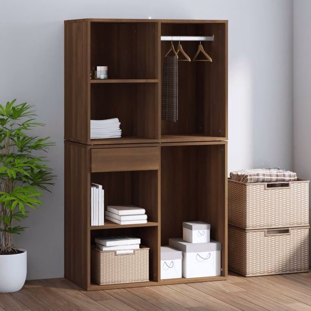 Berkfield Home Brown Oak Dressing Cabinet, W/D/H: 80 x 40 x 65 cm – 4