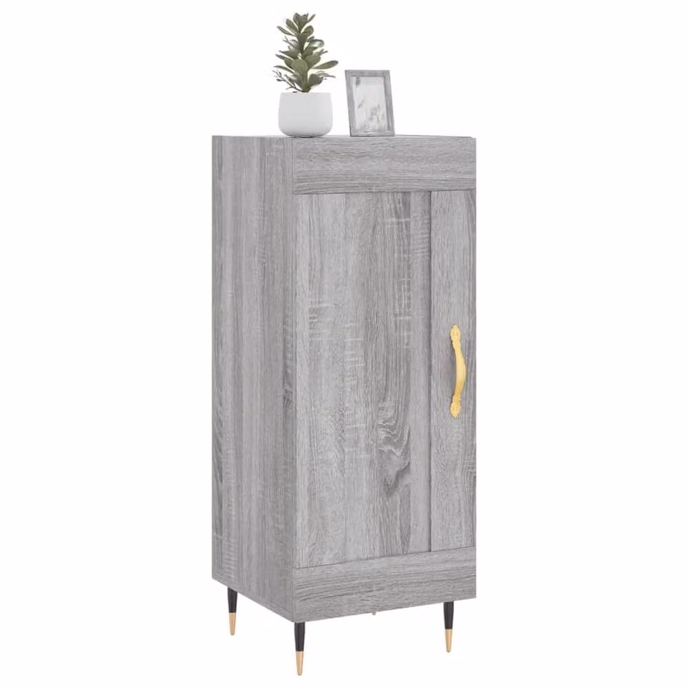 Berkfield Home Grey Sonoma Sideboard in Engineered Wood, W/D/H: 34.5 x 34.5 x 90 cm – 3
