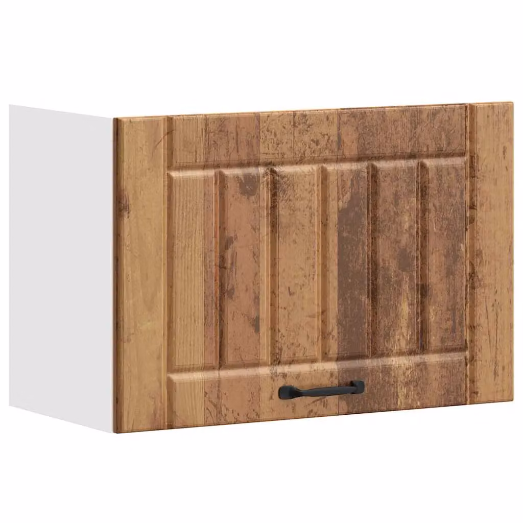 Berkfield Home Lucca Kitchen Wall Cabinet in Brown with Glass Doors – 2