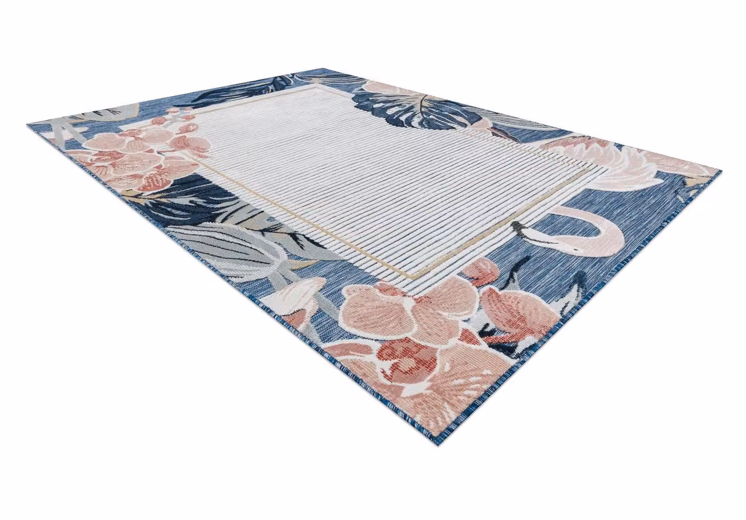 RugsX Botanic Floral Blue Rectangular Rug, W/D/H: 117 x 170 cm – 2