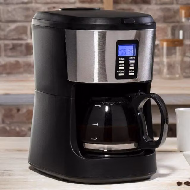 Innoteck Digital Bean To Jug Coffee Maker with 24 Hour Timer and Glass Jug, Black – 1
