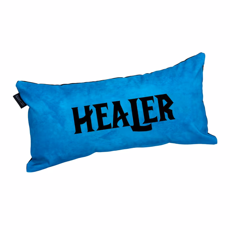 Game Over Store Healer Gaming Cushion, Blue, W/D/H: 56 x 56 x 27 cm