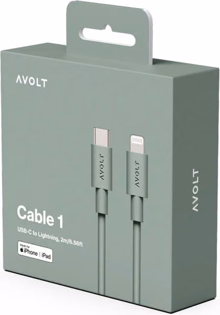 Avolt USB-C Cable in New Oak Green