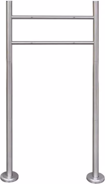 Berkfield Home Stainless Steel Mailbox Stand in Silver