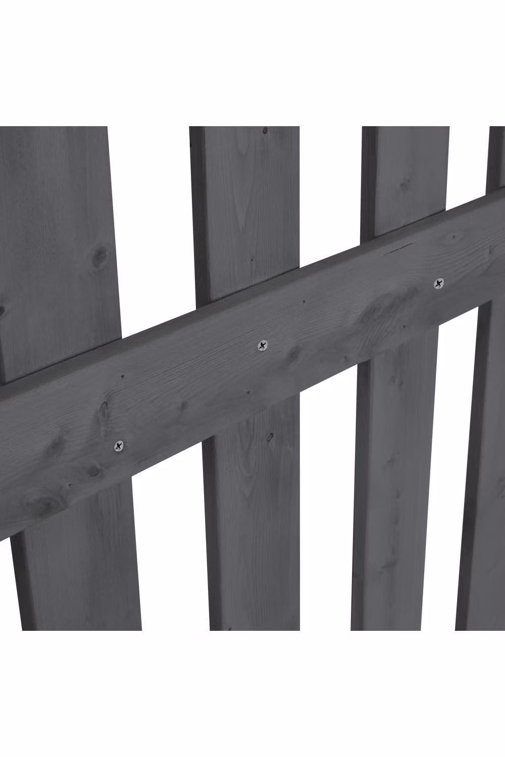 Garden Sanctuary Grey Wood Single Garden Fence Gate with Latch, W: 150 cm, H: 90 cm – 3