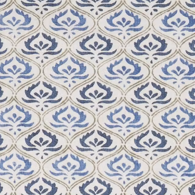 iLiv Pushkar Blue Fabric Batik