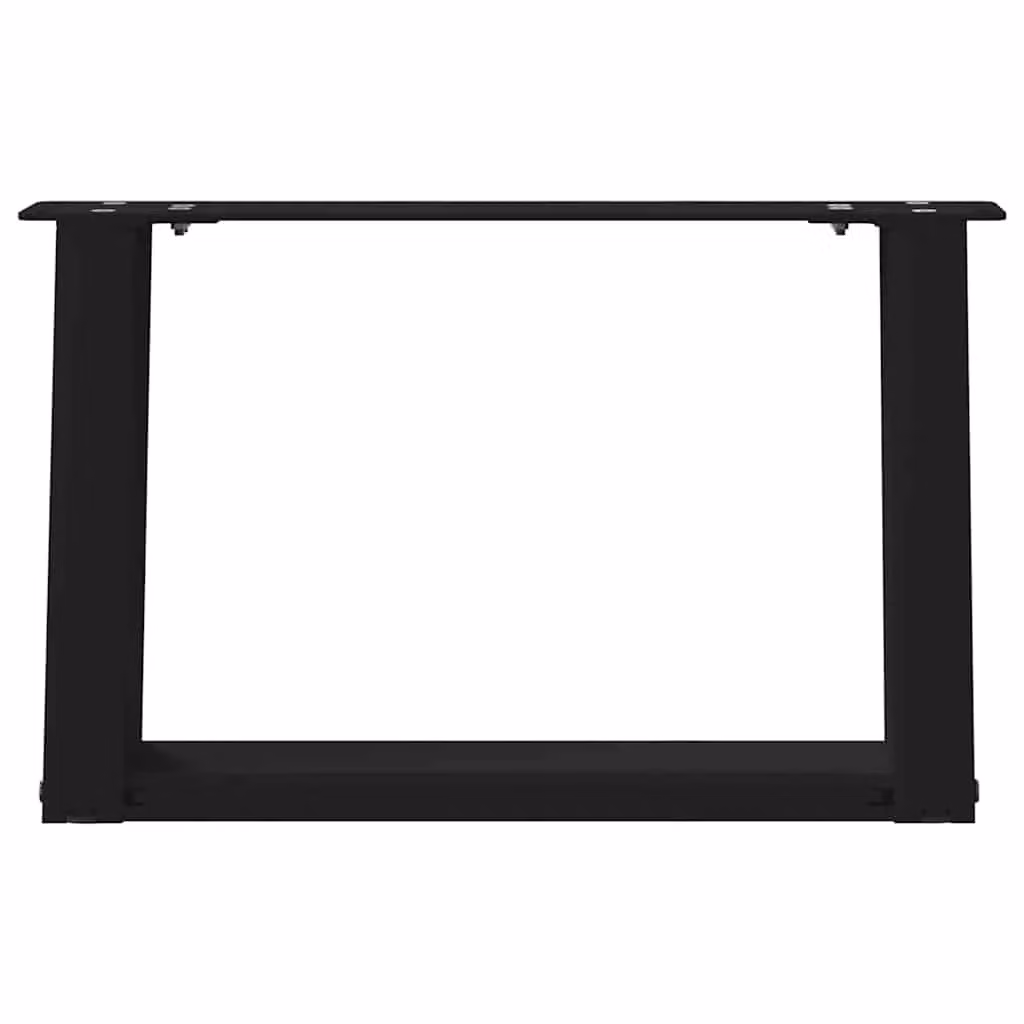 Berkfield Home U-Shaped Coffee Table Legs, 2 Piece Set, Black Metal, Height: 40 cm, Width: 30.5 cm – 4