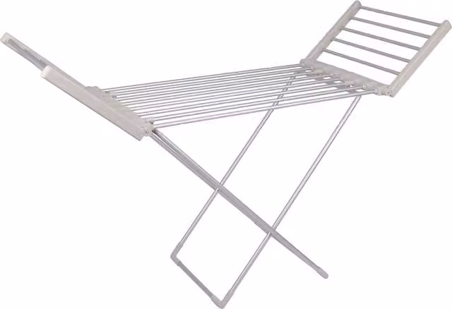 Harbour Housewares Electric Heated Clothes Airer in Silver