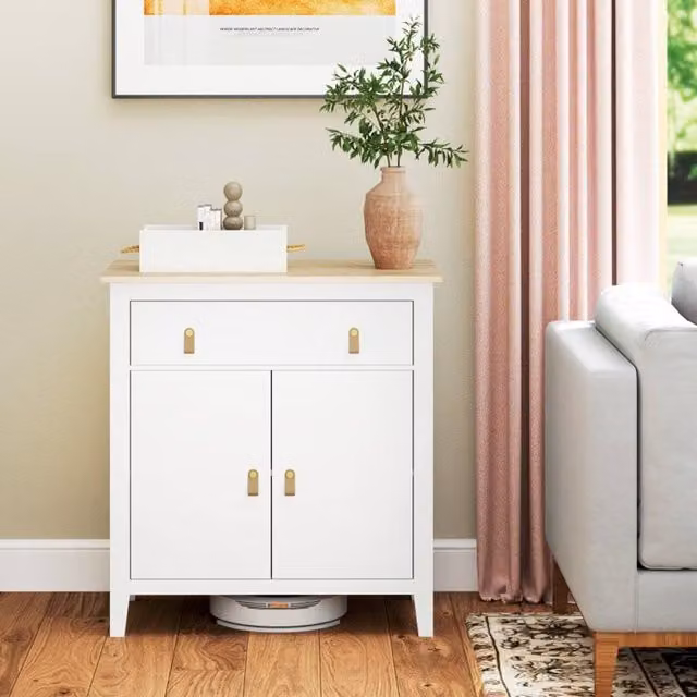 STILVORA White Matt MDF Sideboard with Soft Close Drawers – 1