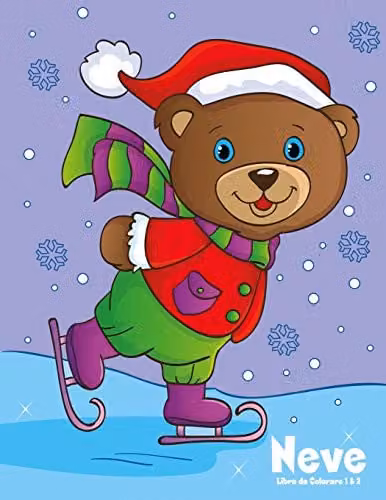 Neve Libro da Colorare 1 & 2 Colouring Books for Children