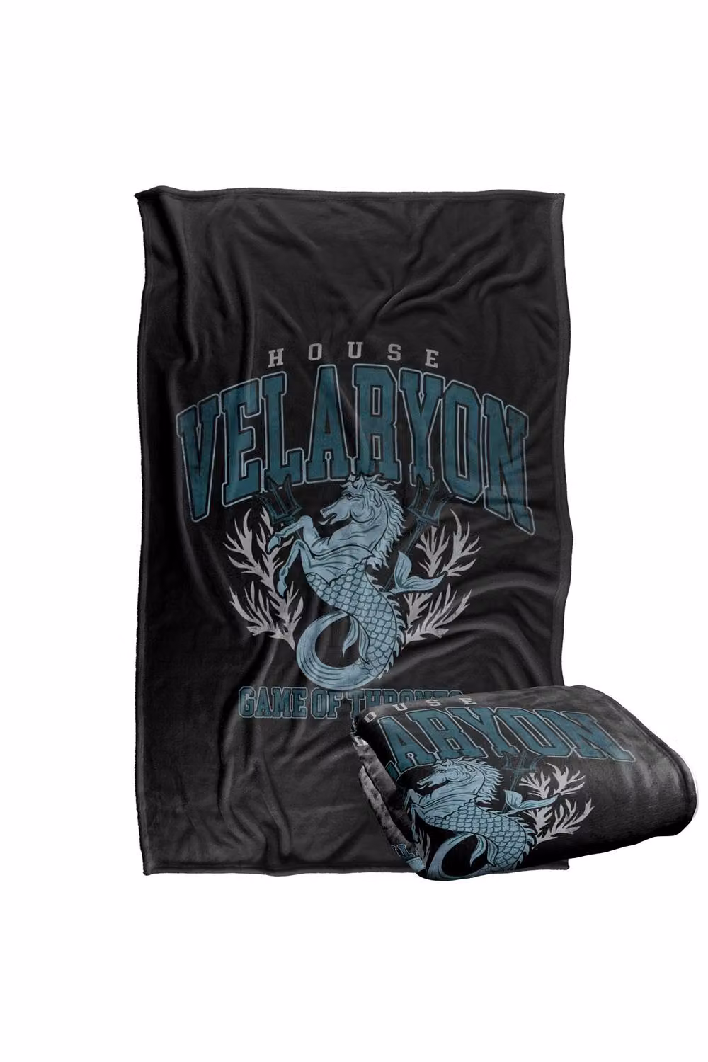 Warner Bros. Game of Thrones Varsity Velaryon Super Soft Fleece Throw Blanket, Multicolour – 7