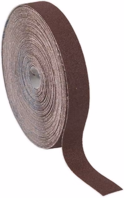 Loops Engineers Brown Emery Roll 80 Grit for Rust Removal and Polishing 25mm x 50m