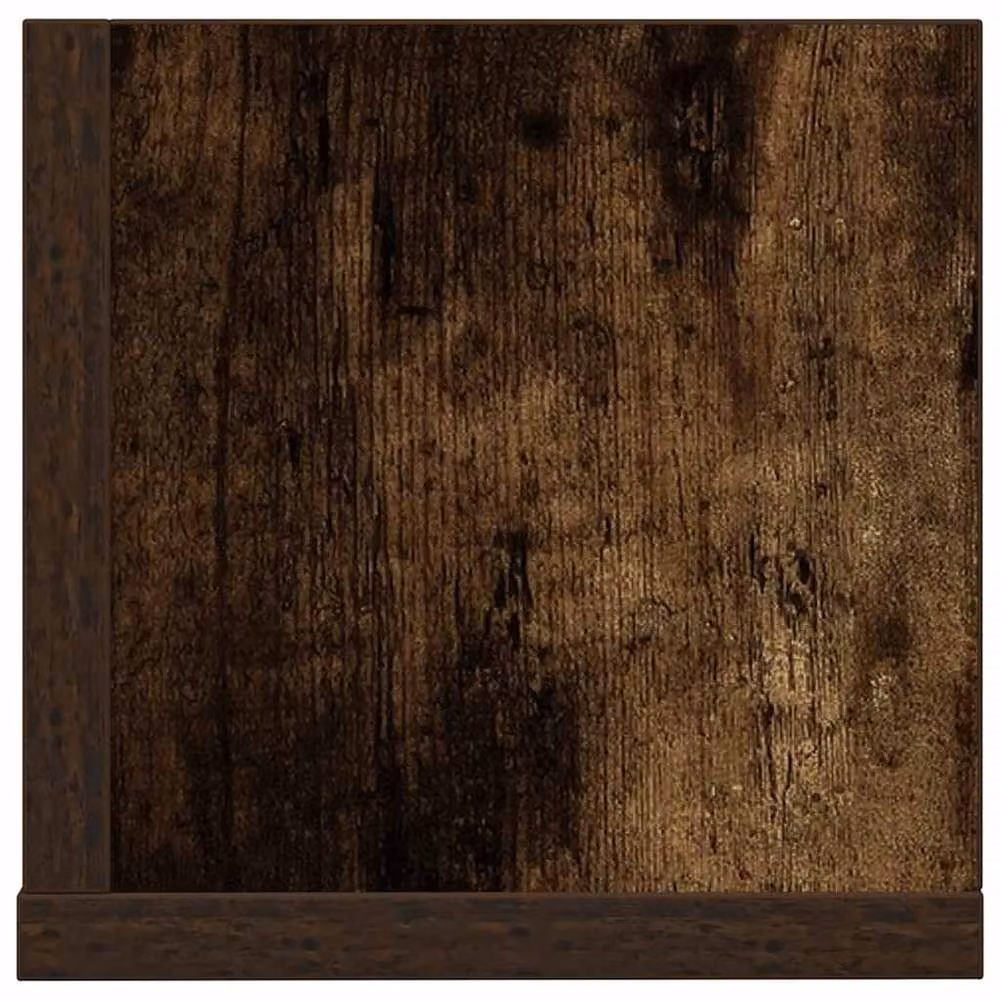 Berkfield Home Decorative Wall Shelves, 2 Piece Set, Smoked Oak Brown, W: 100 cm, D: 16.5 cm, H: 16.5 cm – 4